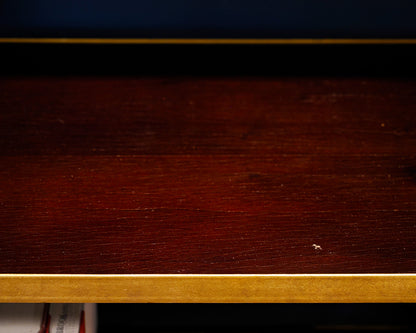 Tall Gold Patinaed Bookcase