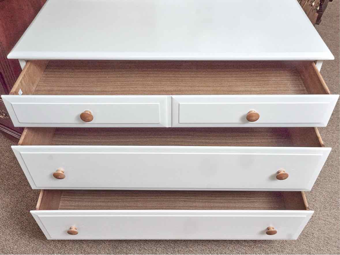 Wildwood White Finish Solid Maple 3 Drawer Dresser