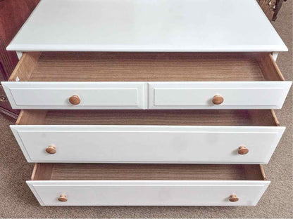Wildwood White Finish Solid Maple 3 Drawer Dresser