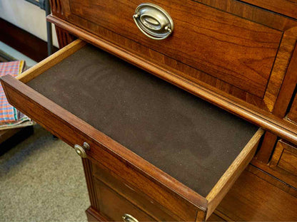 Lexington Palmer Home Collection Tall Chest in Mahogany with Brass Pulls