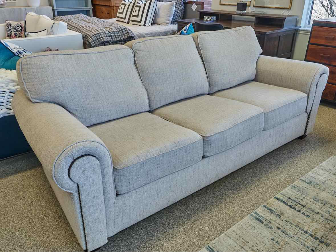 Flexsteel Three Cushion Sofa in Oatmeal Woven Fabric