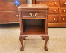 Mahogany 1 Drawer Nightstand & Open storage