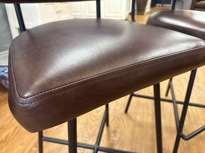 Pair of Pottery Barn 'Maison' counter stools