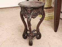 Bronze Ornate Pedestal With Metal Top