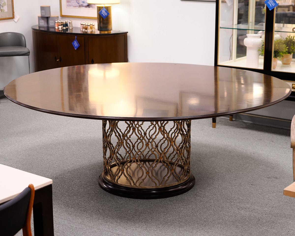 Marge Carson Large Round Dining Table