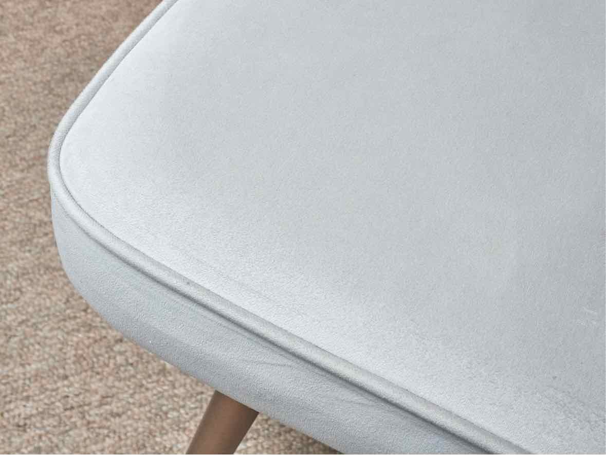 West Elm Mid Century Style SilverGrey Ultra Suede Swivel  Office Chair