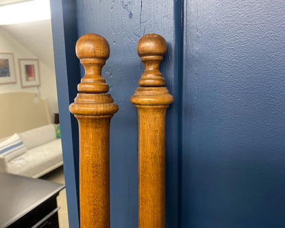 Pair of Ethan Allen Maple 4-Poster Twin Beds