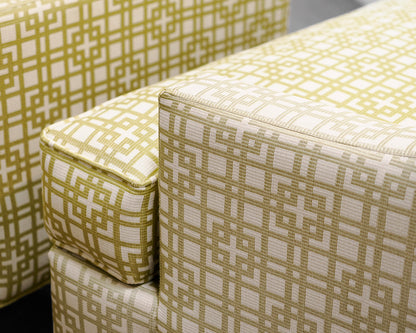 Pair of Ethan Allen Geometric Chairs