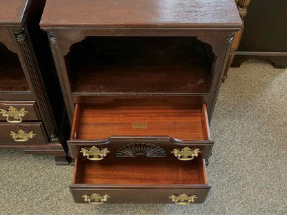 Pair of Georgetown Gallerie Solid Mahogany Two Drawer Nightstands