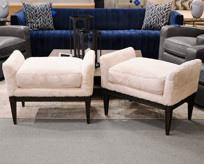 Pair of CR Laine Upholstered Benches
