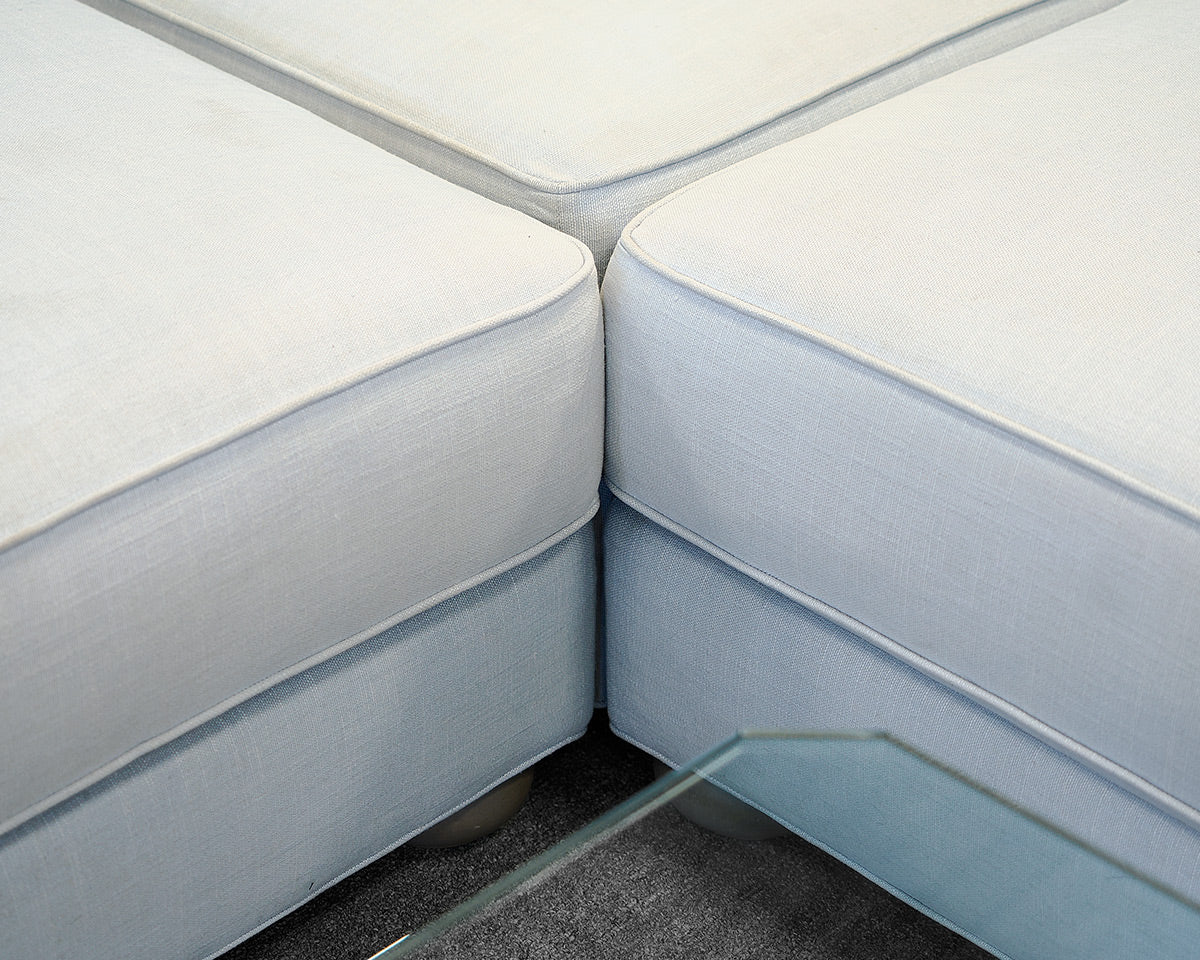 Ethan Allen Sky Blue Sectional