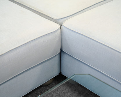 Ethan Allen Sky Blue Sectional