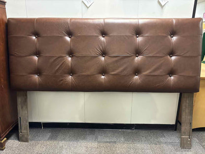 Skyline Furniture Tufted Leather King Bed