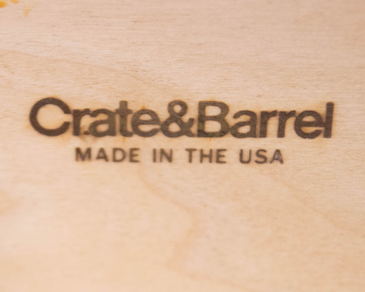 Crate & Barrel 'Kendal' Walnut 2 Drawer & 1 Door Credenza