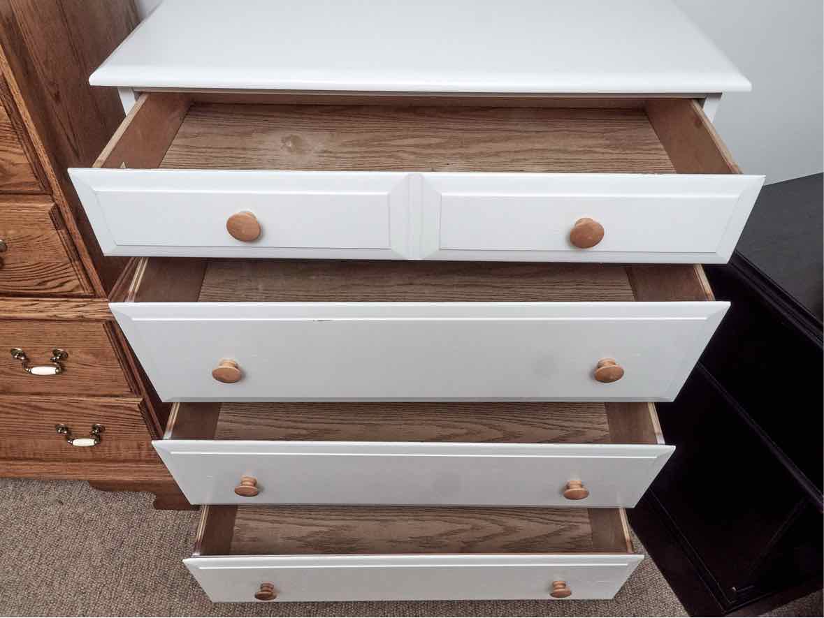 Wildwood White Finish 4 Drawer Chest
