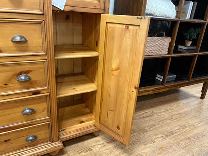 Pine 6-Drawer Storage Cabinet