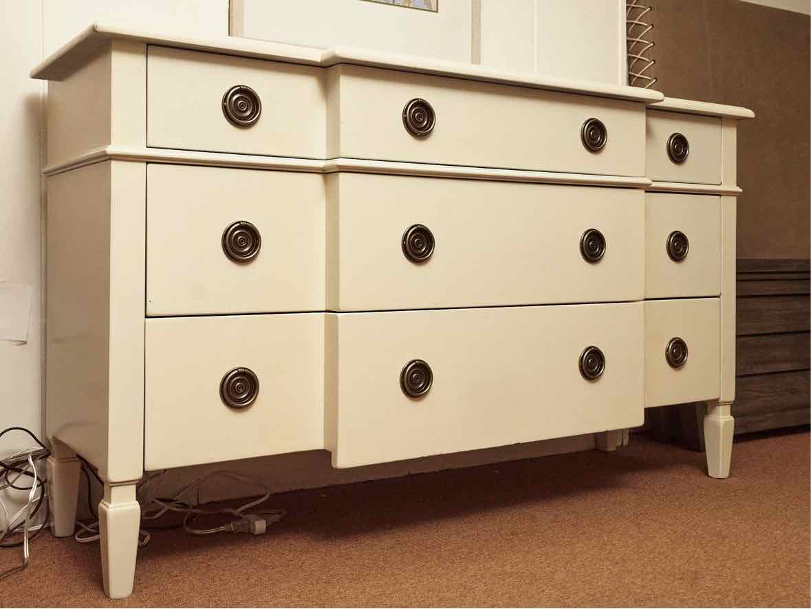 Milling Road Made In Italy Cream Finish 3 Drawer  Dresser