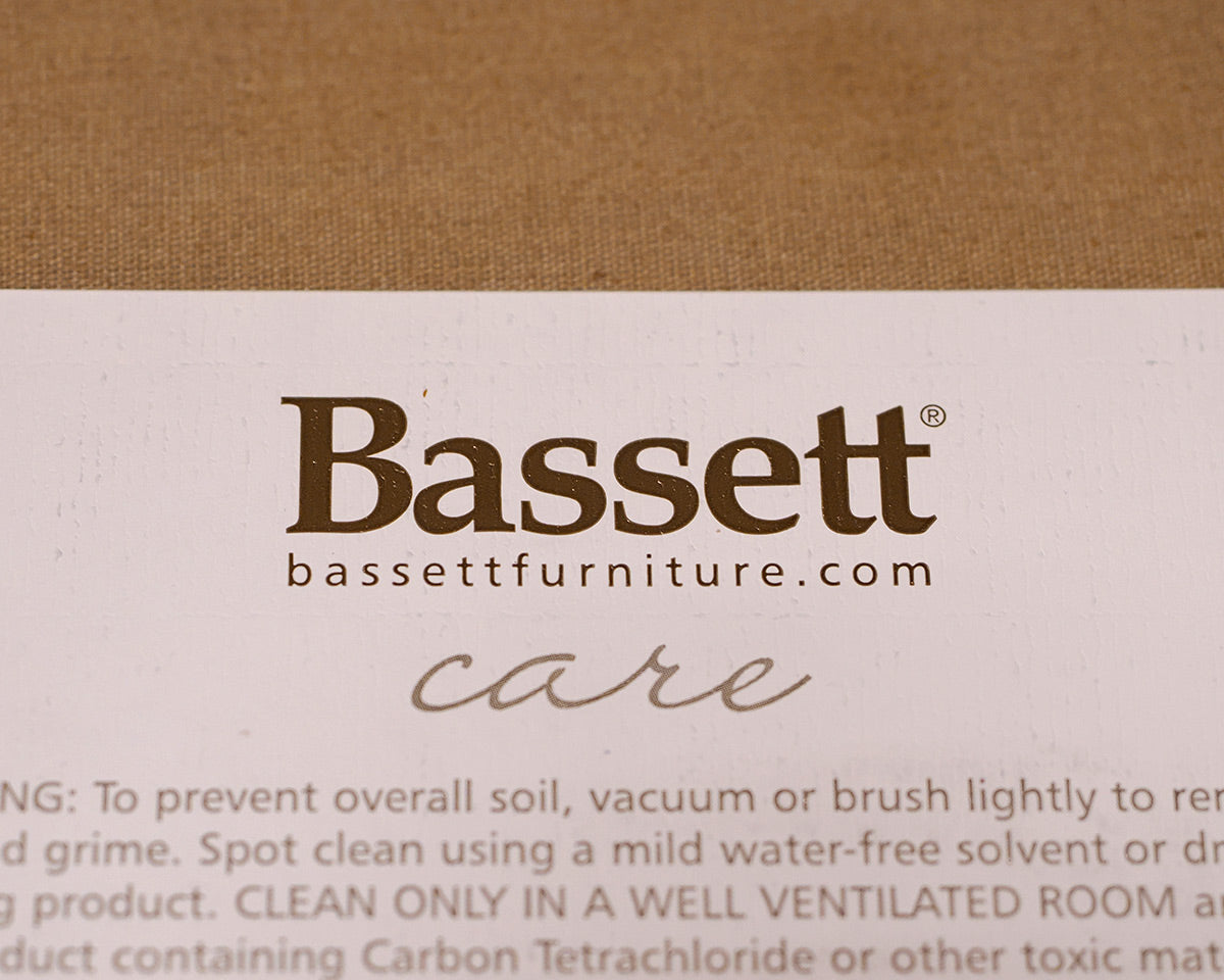Bassett Two-Piece Velvet Sectional