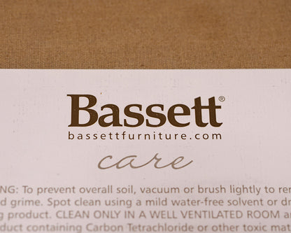 Bassett Two-Piece Velvet Sectional