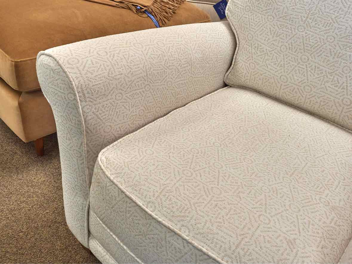 Rowe Roll Arm Chair & Matching Ottoman
