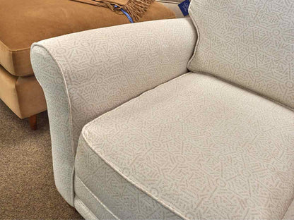 Rowe Roll Arm Chair & Matching Ottoman