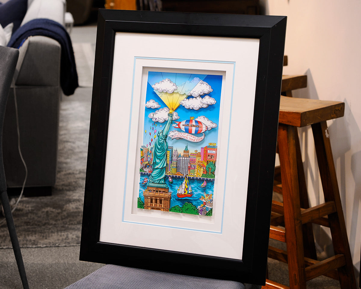 NYC "Stronger than Ever" 3-D Serigraph by Myron