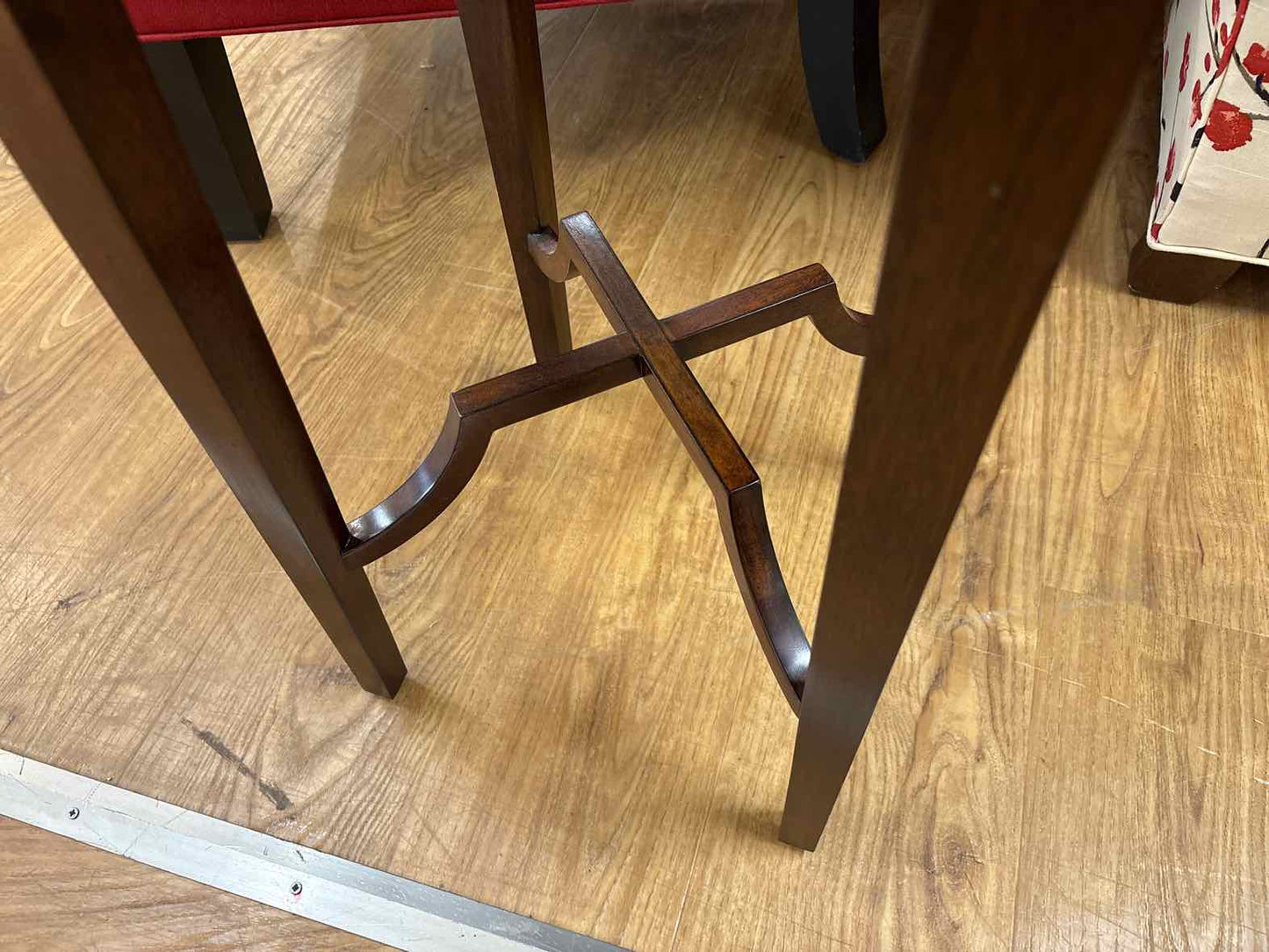 Wooden Quatrefoil Side Table