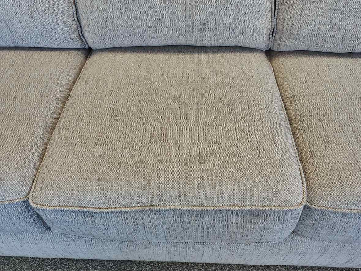 Flexsteel Three Cushion Sofa in Oatmeal Woven Fabric