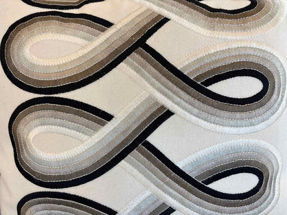 Swirl Pattern Accent Pillow