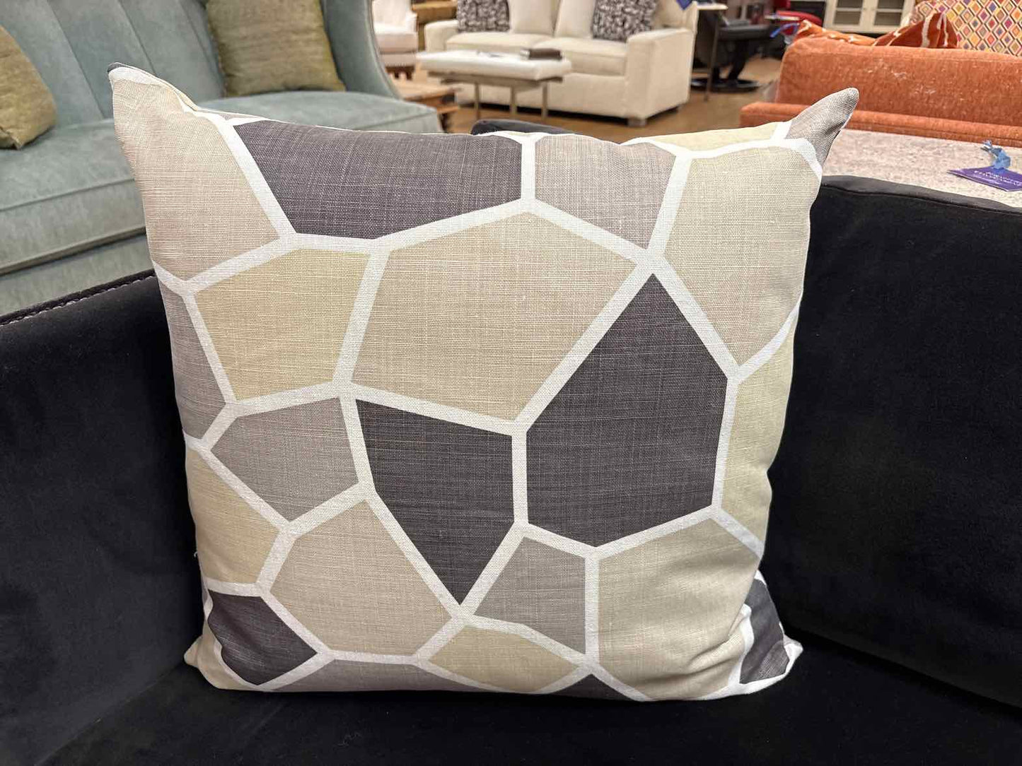 Abstract Geometric Block Accent Pillows