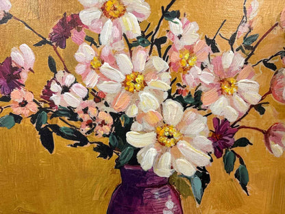 Yellow Framed Still Life Painting