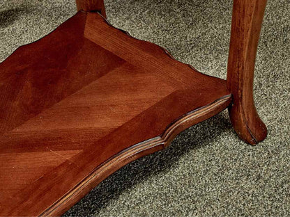 Single Drawer Console in Cherry Finish with Lower Shelf