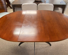 Ethan Allen French Country Cherry Dining Table W/ Iron Base Legs