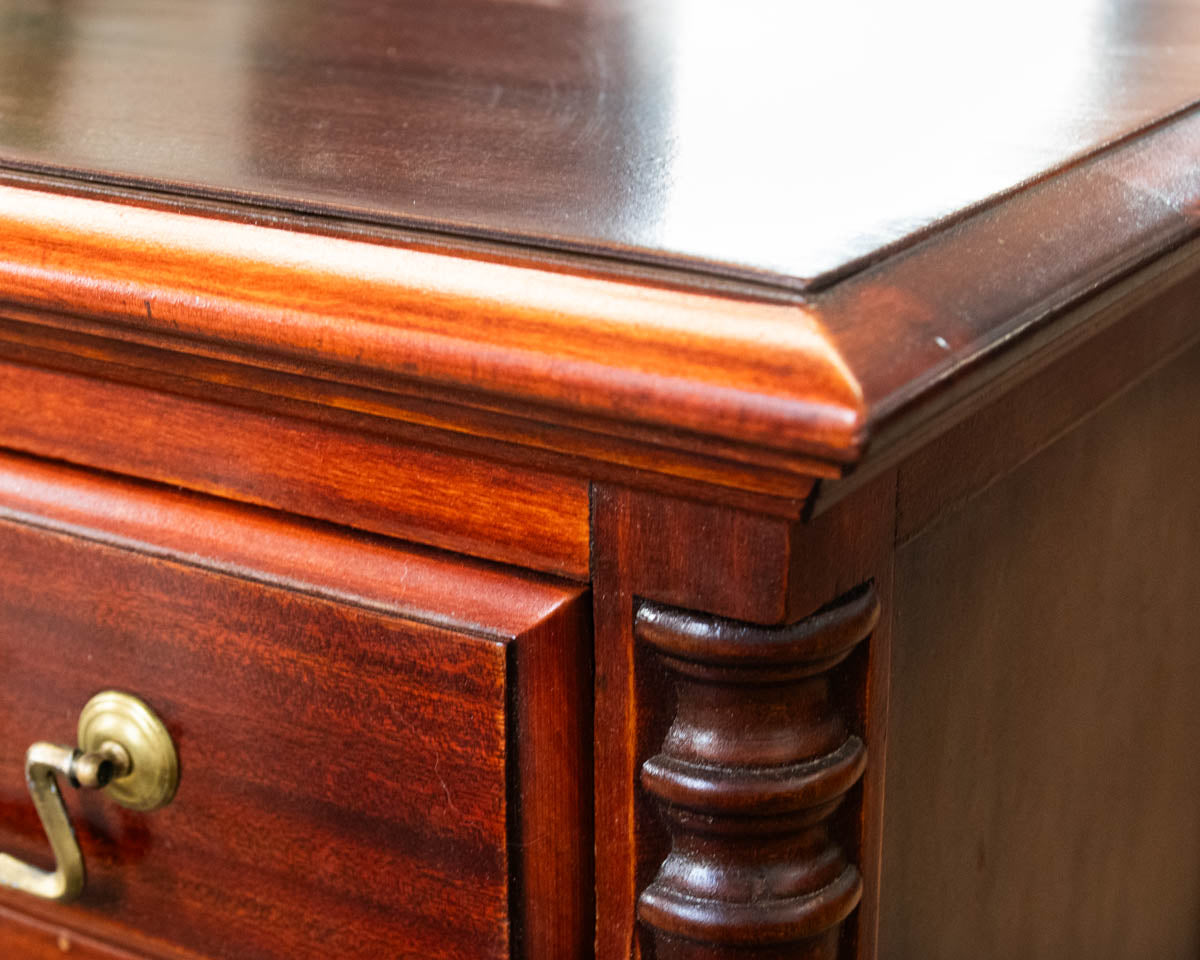 Solid Mahogany Nightstand W/ 1 Door