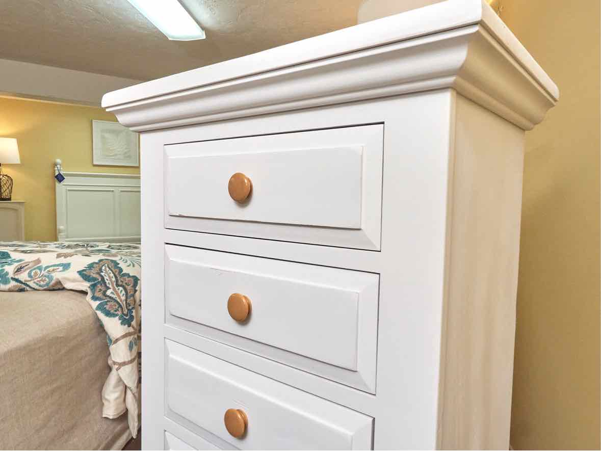 American Made 6 Drawer Lingerie Chest in Wildwood White Finish