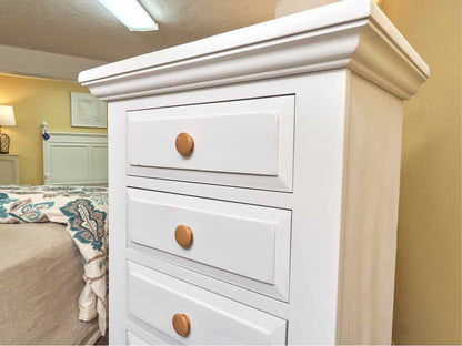 American Made 6 Drawer Lingerie Chest in Wildwood White Finish