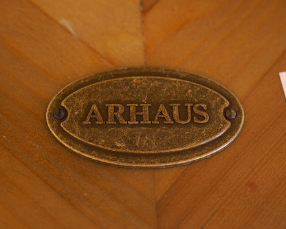 Arhaus Rustic Round Marble Top Side Table