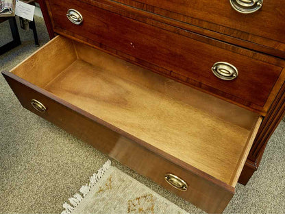 Lexington Palmer Home Collection Tall Chest in Mahogany with Brass Pulls