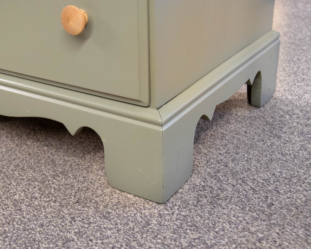 Four Drawer Chest On Chest Finished In Sage Green
