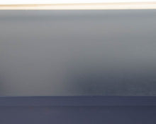 Breakfront Console with Drawers and Shelf in Navy with Gold Pulls