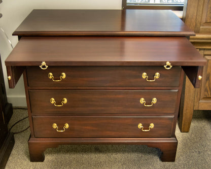 Henkel Harris Bachelor's Chest in Mahogany with Brass Pulls