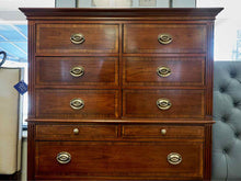 Lexington Palmer Home Collection Tall Chest in Mahogany with Brass Pulls
