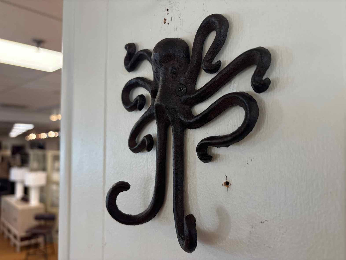Cast Iron Octopus Wall Hook