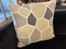 Abstract Geometric Block Accent Pillow