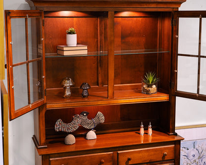 Nichols & Stone Two-Piece China Cabinet