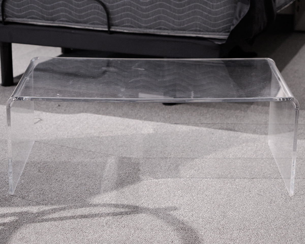 Lucite Waterfall Cocktail Tables