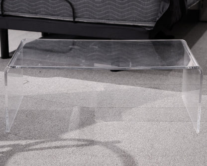 Lucite Waterfall Cocktail Tables