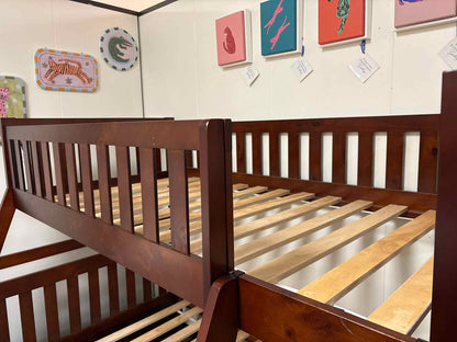 'Belisar' Twin Over Full Bunkbed in Dark Cherry