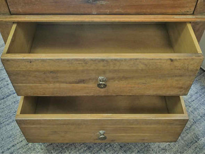 Pair of RH 'St. James 'Oak  Neoclassical 3 Drawer  Nightstands