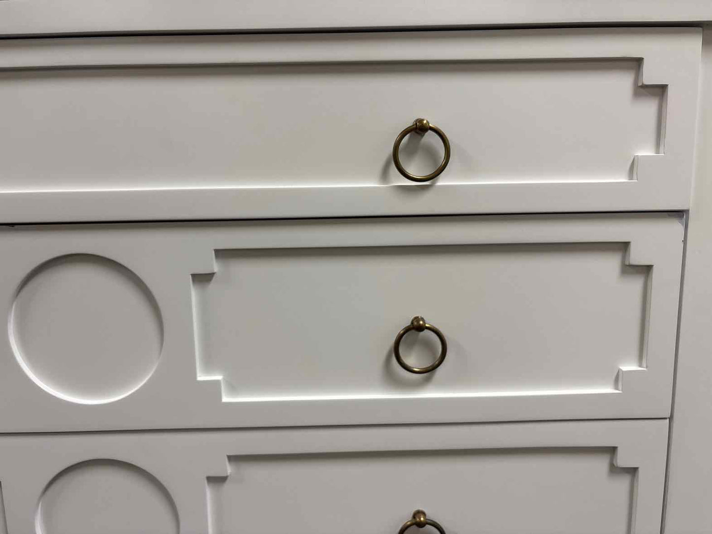 Decorative 4-Drawer White Chest